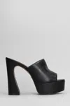 Carrano 125mm Leather Sandals In Black