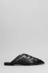 Carrano Leather Mules In Black
