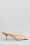 Carrano 60mm Leather Mules In Brown