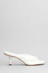 Carrano 70mm Leather Sandals In White