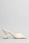 Carrano 85mm Leather Mules In White