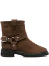 Carrano Suede Ankle Boots In Brown