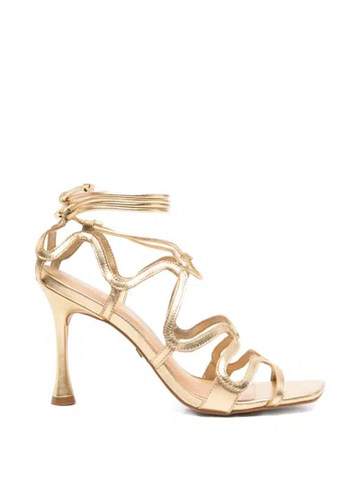 Carrano Tie-fastening Strappy Sandals In Gold