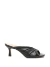 Carrano Twisted-strap Mules In Black