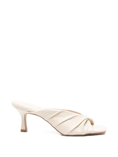 Carrano Twisted-strap Mules In White