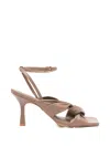 Carrano Twisted-strap Sandals In Brown