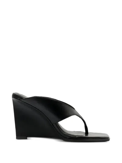 Carrano Wedge-heel Sandals In Black