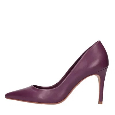 Carrano With Heel In Viola Scuri