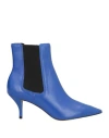 Carrano Woman Ankle Boots Blue Size 7 Leather
