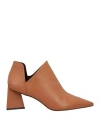 Carrano Woman Ankle Boots Tan Size 9 Soft Leather In Brown