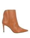 Carrano Woman Ankle Boots Tan Size 10 Soft Leather In Brown
