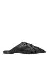 Carrano Leather Mules In Black