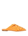 Carrano Woman Mules & Clogs Orange Size 7 Leather