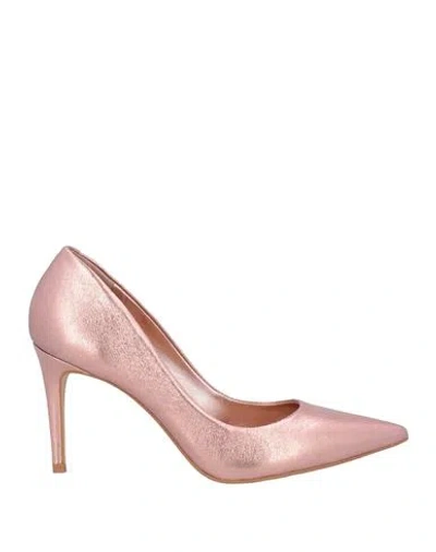 Carrano Woman Pumps Antique Rose Size 7 Leather In Pink