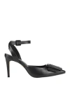Carrano Woman Pumps Black Size 5 Leather In Black