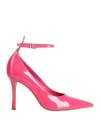 Carrano Woman Pumps Fuchsia Size 6 Leather In Pink