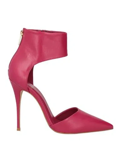 Carrano Woman Pumps Garnet Size 9 Leather In Red