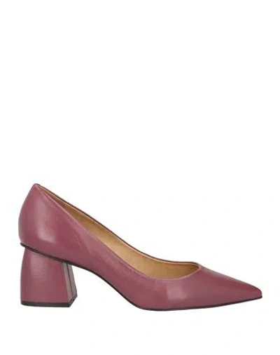 Carrano Woman Pumps Mauve Size 5 Leather In Pink