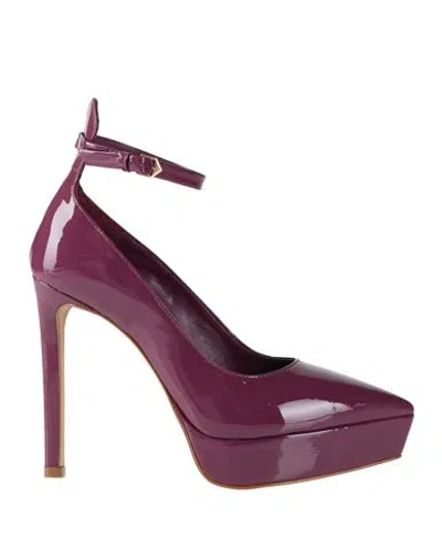 Carrano Woman Pumps Mauve Size 6 Leather In Purple