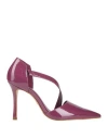 Carrano Woman Pumps Mauve Size 6 Leather In Purple