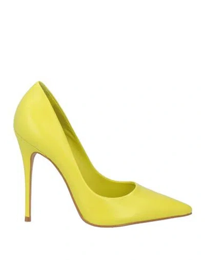 Carrano Woman Pumps Yellow Size 7 Leather