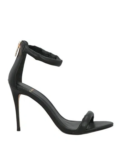 Carrano Woman Sandals Black Size 6 Leather