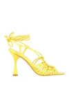 Carrano Woman Sandals Yellow Size 6 Soft Leather In Yellow