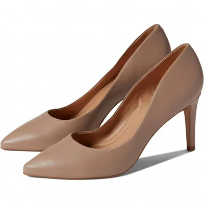 Carrano Women's Beatriz Leather Pump Heel In Taupe In Multi