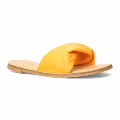 Carrano Women's Diana Leather Slide Sandal In Tangerine In Orange
