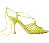 Carrano Women's Lace Up Dress Sandals In Lemon In Yellow