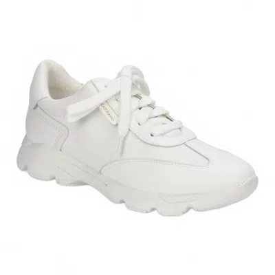 Carrano Women's Leather Low Top Sneakers In White