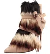 Carrano Women Leather Stiletto Bootie In Brown In Brown