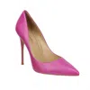 Carrano Women's Loretta - Leather Pump Heels In Magenta In Pink