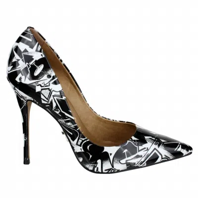 Carrano Women's Loretta Pump Heel In Graffiti Black / White In Multi