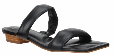 Carrano Women's Phoebe Leather Slide Sandal In Black