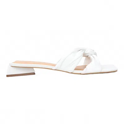 Carrano Women's Serenity Leather Slide Sandal In White