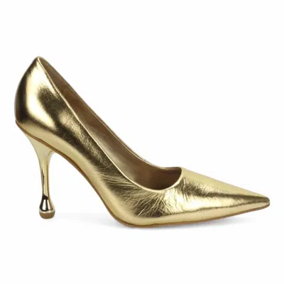Carrano Women's Stiletto Leather Pump In Gold
