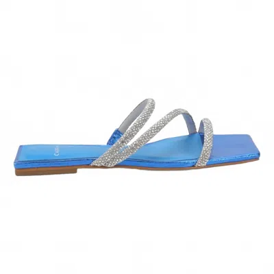 Carrano Women's Sue Dress Flat Sandal In Blue