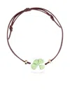 Carré De Trèfles Clover Bracelet In Brown