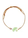 Carré De Trèfles Clover Bracelet In Brown