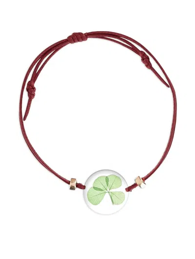 Carré De Trèfles Clover Bracelet In Red