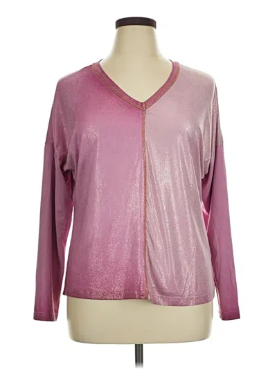 Pre-owned Carre Noir Long Sleeve Blouse In Pink