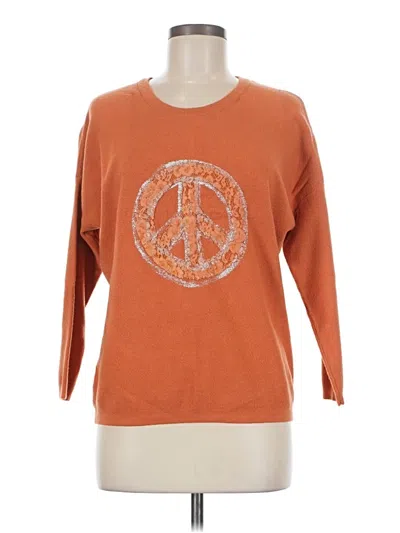 Pre-owned Carre Noir Pullover Sweater In Orange