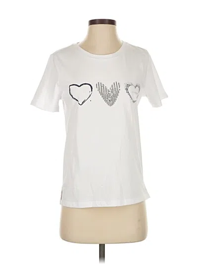 Pre-owned Carre Noir Short Sleeve T-shirt In White