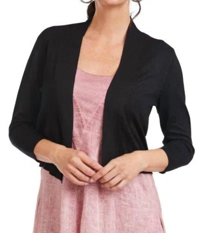 Carre Noir Shrug Knit Sweater In Black