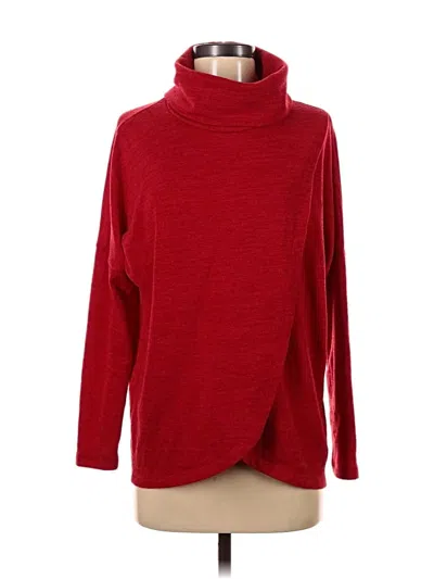 Pre-owned Carre Noir Turtleneck Sweater In Red