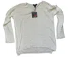 Carre Noir Women's Rib Long Sleeve Sweater In White