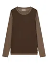 Càrrel Doria Double-layer T-shirt In Brown