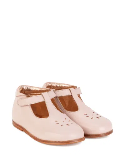 Carrèment Beau Kids' Mary Jane Perforated T-bar Ankle Boots In Pink