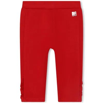 Carrèment Beau Kids' Red Ruffle Knit Trousers